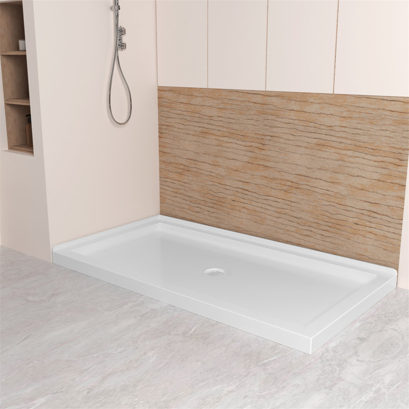 Mauna 60" W x 32" D Double Shower Base & Reviews Wayfair